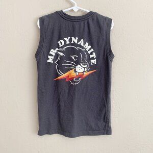 Tiny Whales Mr Dynamite Muscle Tee • 6 Years